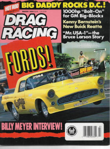 DRAG RACING 1988 MAR - FORDS, BILLY MEYER, BERNSTEINS REATTA, BRUCE LARSON